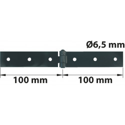 Charnière forte acier pour volets battants, L.40 x l.100 mm - AFBAT