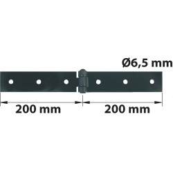 Charnière forte acier pour volets battants, L.40 x l.300 mm - AFBAT