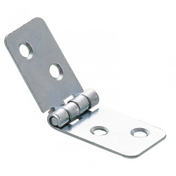 Charnière universelle acier pour lit, L.20 x l.80 mm de marque HETTICH, référence: B5778600