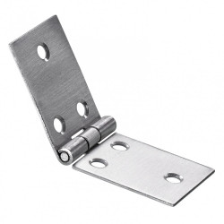 Charnière universelle inox pour meuble, L.30 x l.80 mm de marque HETTICH, référence: B5781400