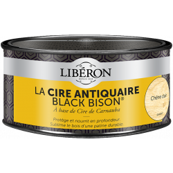 Cire en pâte meuble et objets Antiquaire black bison® LIBERON, chêne clair 0.5 l - LIBERON