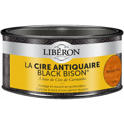 Cire en pâte meuble et objets Cire black bison LIBERON, 0.5 l, merisier foncé - LIBERON