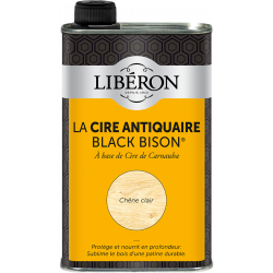 Cire liquide meuble et objets Antiquaire black bison® LIBERON, chêne clair 0.5 l - LIBERON