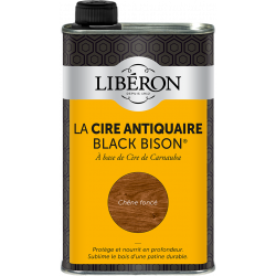 Cire liquide meuble et objets Antiquaire black bison® LIBERON, chêne foncé 0.5 l - LIBERON