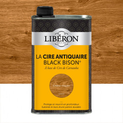 Cire liquide meuble et objets Antiquaire black bison® LIBERON, chêne moyen 0.5 l - LIBERON