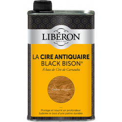 Cire liquide meuble et objets Antiquaire black bison® LIBERON, chêne moyen 0.5 l - LIBERON