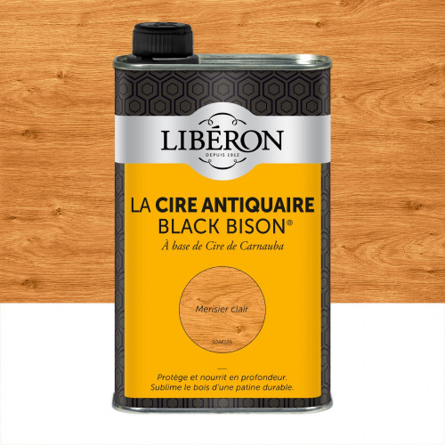 Cire liquide meuble et objets Antiquaire black bison® LIBERON, merisier clair 0. - LIBERON