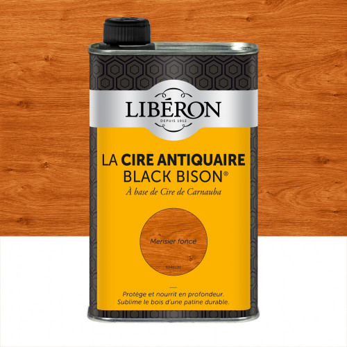 Cire liquide meuble et objets Antiquaire black bison® LIBERON, merisier foncé 0. - LIBERON