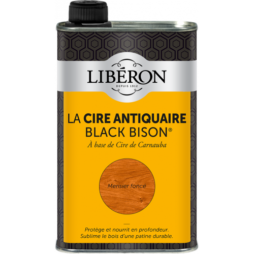 Cire liquide meuble et objets Antiquaire black bison® LIBERON, merisier foncé 0. - LIBERON