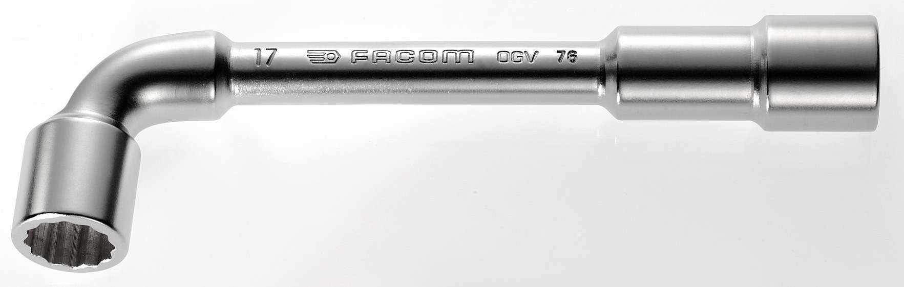 Clé à pipe débouchée en acier forgé FACOM SC 76, Diam.10 mm