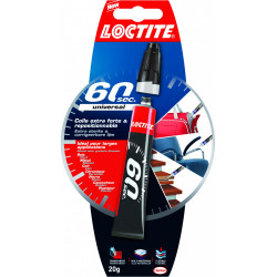 Colle glue gel Loctite 60 secondes LOCTITE, 20 g de marque Loctite, référence: B5798400