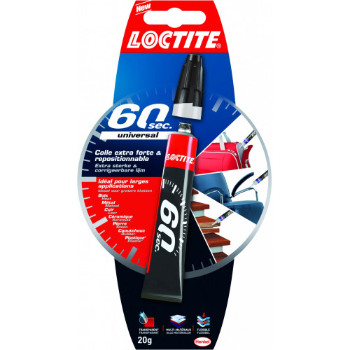 Colle glue gel Loctite 60 secondes LOCTITE, 20 g - Loctite