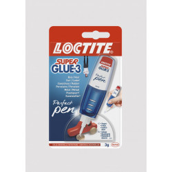 Colle glue gel Super glue 3 perfect pen LOCTITE, 3 g de marque Loctite, référence: B5798500