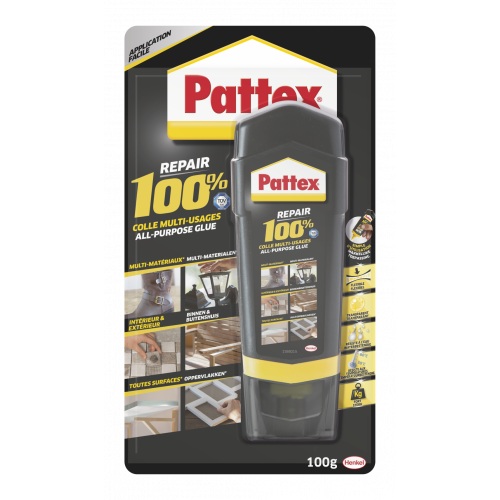 Colle réparation gel 100% multi usages PATTEX, 100 g - PATTEX