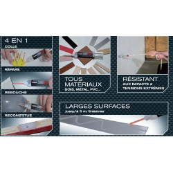 Colle réparation Turbo resist SADER, 10 g - Sader