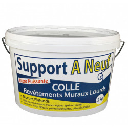 Colle revêtement mural lourd, 5 kg - SUPPORT A NEUF