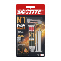 Colle seringue époxy Loctite n°1 LOCTITE, 11 g - Loctite