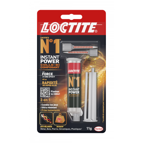 Colle seringue époxy Loctite n°1 LOCTITE, 11 g - Loctite
