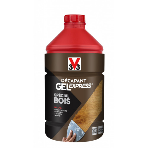 Décapant bois V33 Gel express, 2 l - V33