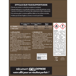 Décapant bois V33 Gel express, 2 l - V33