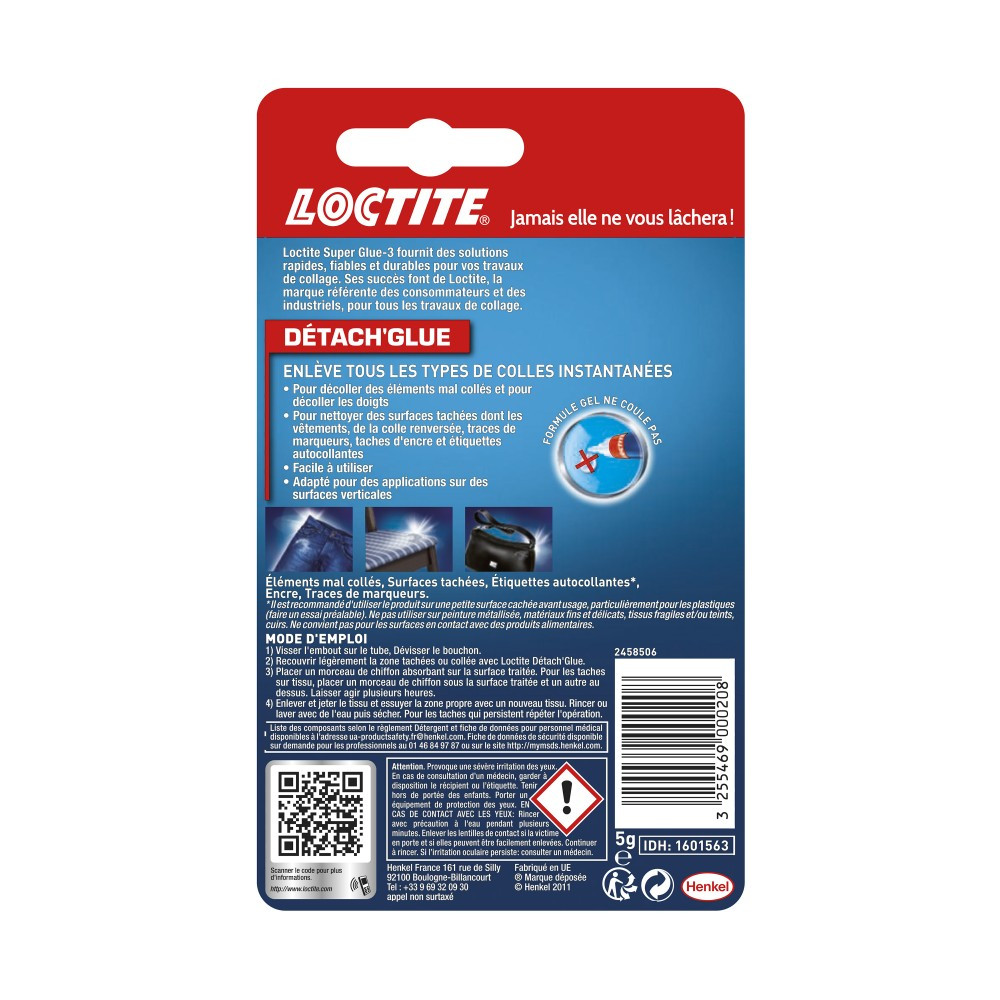 Loctite Détacheglue Super glue 3 detach'glue LOCTITE, 5 g
