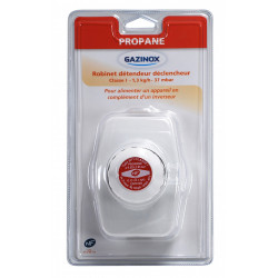 Détendeur / déclencheur pour gaz propane 37 MB débit 1.3kg/h classe 1, GAZINOX - GAZINOX