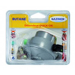 Détendeur inox gaz butane 5, H.6.5 cm GAZINOX - GAZINOX