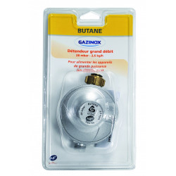 Détendeur pour gaz butane grand débit 28 millibars débit 2,6kg/h, GAZINOX - GAZINOX