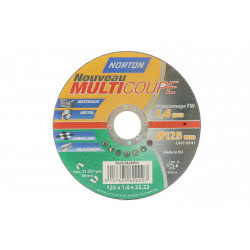 Disque multi-coupe pour multimatière NORTON, Diam.125 mm - NORTON