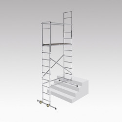 Echafaudage aluminium Hobbystep h5 HAILO hauteur de travail 4.5 m - HAILO