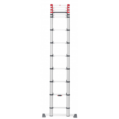 Echelle télescopique aluminium HAILO 13 échelons H.3.8 m - HAILO