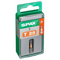 Embout acier étoile SPAX, Diam.25 mm de marque SPAX, référence: B5827800