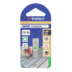 Embout de vissage torx inox n° 25 TIVOLY 11524522500 - TIVOLY