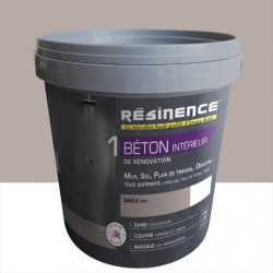 Enduit Béton mur, sol carrelage RESINENCE, beige sable, 4 kg de marque RESINENCE, référence: B5829200
