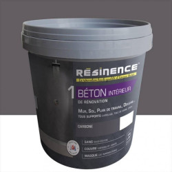 Enduit Béton mur, sol carrelage RESINENCE, gris carbone, 4 kg de marque RESINENCE, référence: B5829300