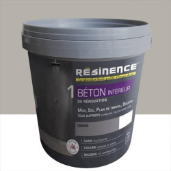 Enduit Béton mur, sol carrelage RESINENCE, gris ombre, 4 kg de marque RESINENCE, référence: B5829400