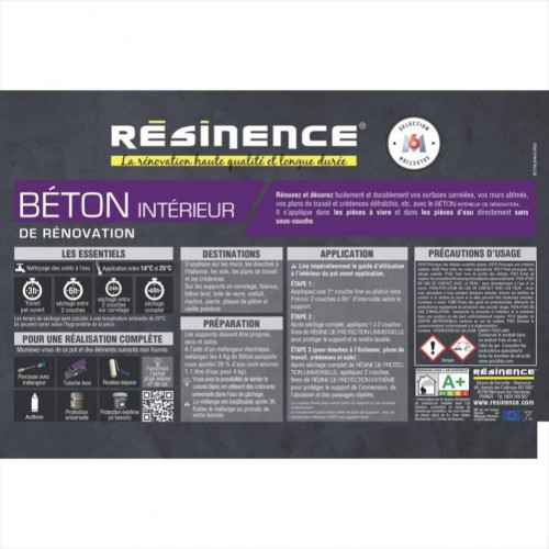 Enduit Béton RESINENCE, Argile 4kg - RESINENCE