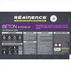 Enduit Béton RESINENCE, Gris galet 4kg - RESINENCE