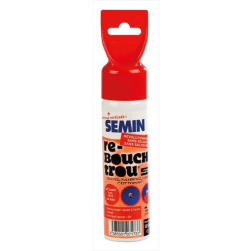 Enduit de rebouchage SEMIN Spray 125 ml en pâte allégée, pour mur intérieur - SEMIN