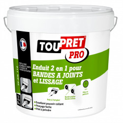 Enduit pour bande à joint TOUPRET 2 en 1 15 kg en pâte, pour plaque de plâtre de marque Toupret, référence: B5832000