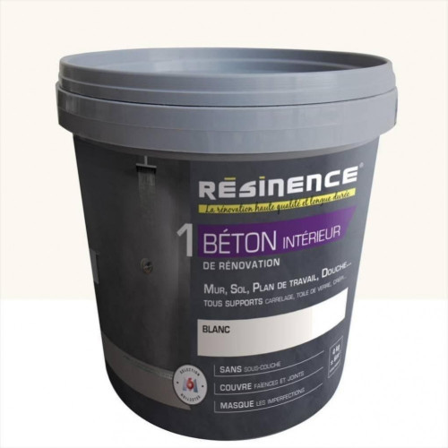 Enduit, Béton RESINENCE, blanc, 4 kg - RESINENCE
