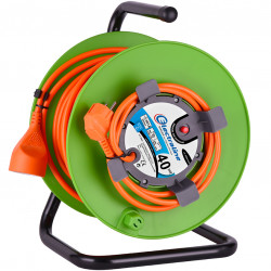 Enrouleur de câble électrique jardin L. 40 m ho5vvf 3g1.5, ELECTRALINE de marque ELECTRALINE, référence: B5833000