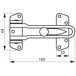 Entrebâilleur de porte acier gris, THIRARD - THIRARD 