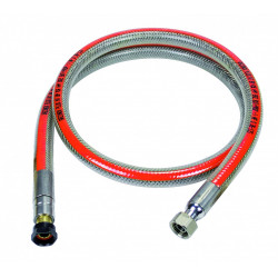 Flexible inox gaz bp validité illimitée garantie à vie, H.1m GAZINOX Security - GAZINOX