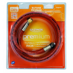 Flexible inox gaz bp validité illimitée garantie à vie, H1.5m MASTERINOX Premium - GAZINOX