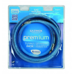 Flexible inox gaz naturel validité illim. garantie à vie, 1m MASTERINOX Premium - GAZINOX