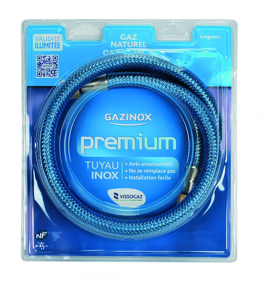 Flexible Gaz Inox Pour Gaz Naturel - Longueur 1,5 M (marque Dipra) NEUF