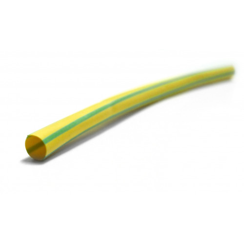 Gaine thermorétractable vert / jaune, L.1 m, Diam.2.4 mm, ZENITECH - ZENITECH