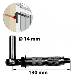 Gond cheville acier zingué, H.60x Diam.14 mm - AFBAT