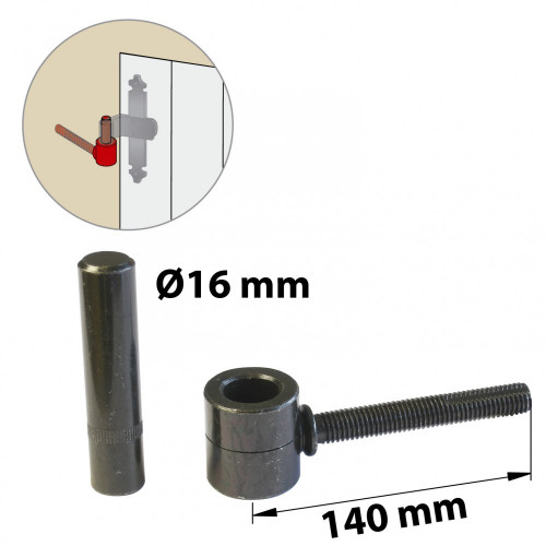 Gond chimique acier prépeint, H.80x Diam.16 mm - AFBAT